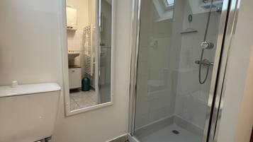 Shower, hair dryer