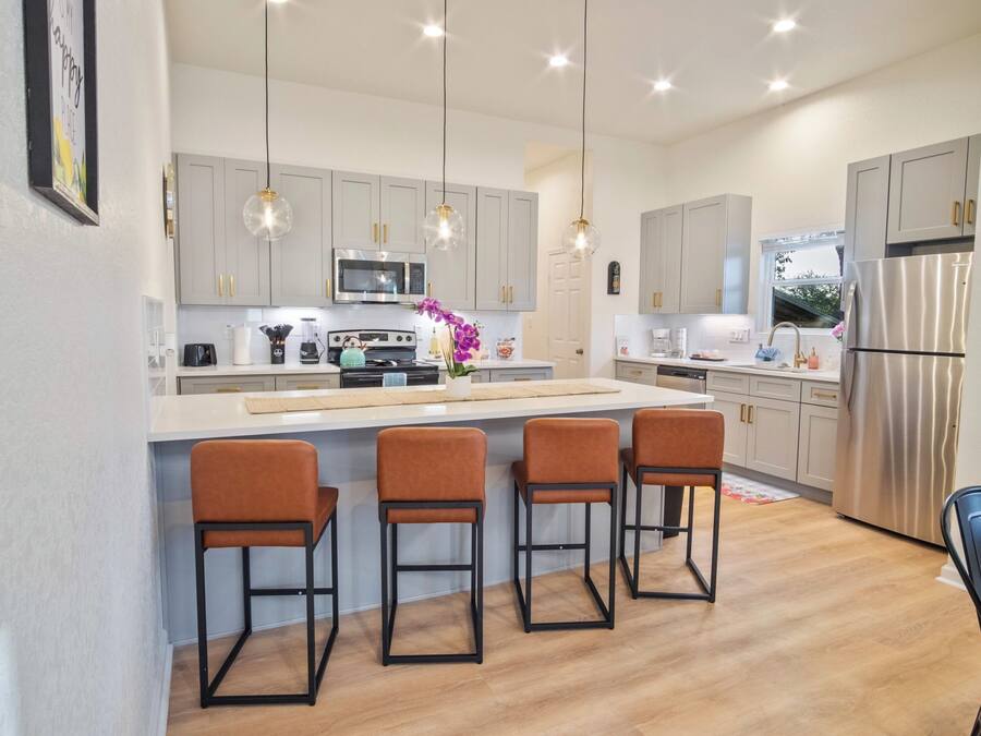 Ferienhaus (3 Bedrooms) | Eigene Küche | Mikrowelle, Ofen, Herdplatte, Geschirrspüler