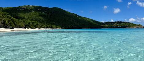 Sun-loungers, beach towels