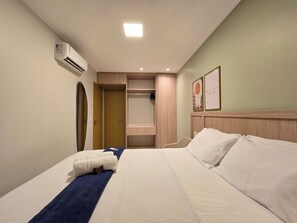 Apartment | 1 bedroom, free WiFi, bed sheets - Apê na Pajuçara, AR na Sala, Fitness, Piscina & Kids (Maceió)