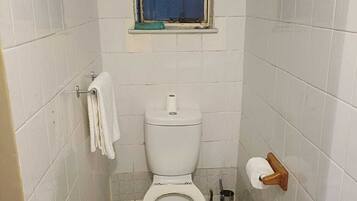 Dusche, Handtücher, Toilettenpapier