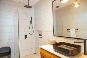 Hiustenkuivaaja, pyyhkeet, saippua, sampoo