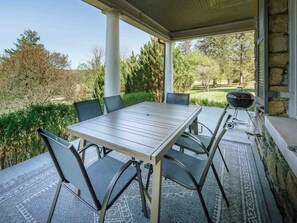 Outdoor dining - Chandelier Farmhouse in Historic Bluemont Virginia (Bluemont)