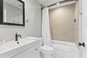 Douche, sèche-cheveux