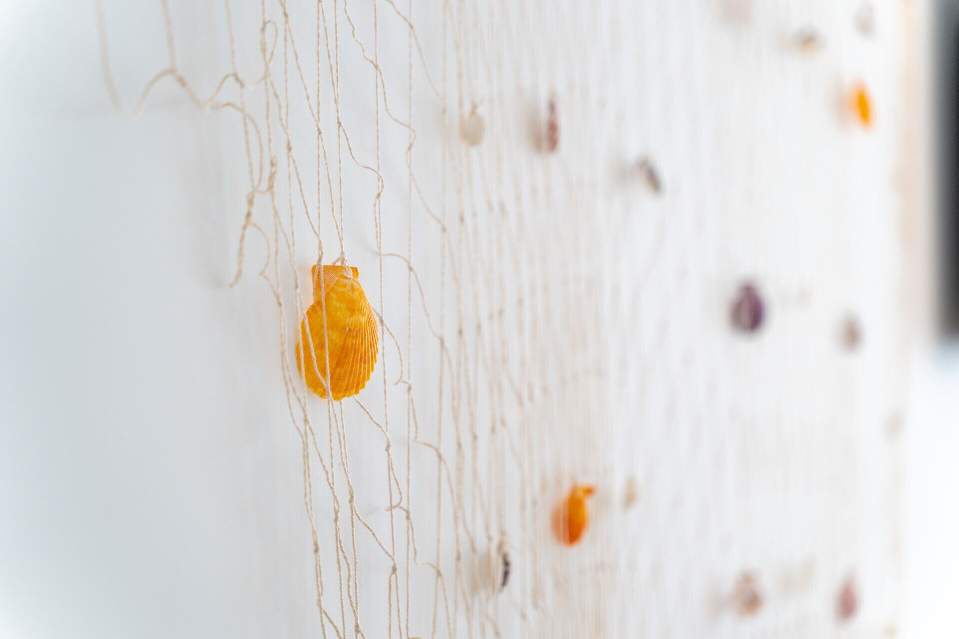 A close-up of a textured wall with a pattern of lines and small, indistinct shapes.