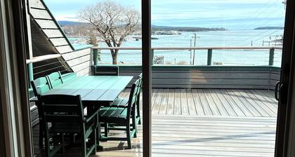 Beautiful water views near Acadia NP with shared pool, sauna, and exercise room!