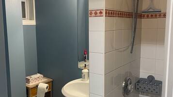 Serviettes fournies, savon, papier toilette