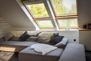 Fernseher, Kamin, DVD-Player