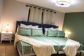 2 bedrooms, iron/ironing board, WiFi, bed sheets