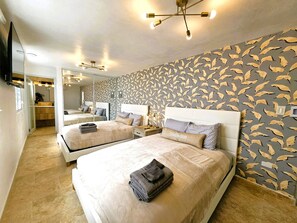 7 chambres, fer et planche Ă repasser, Wi-Fi, draps fournis