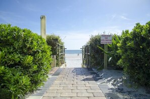 Sun-loungers, beach towels
