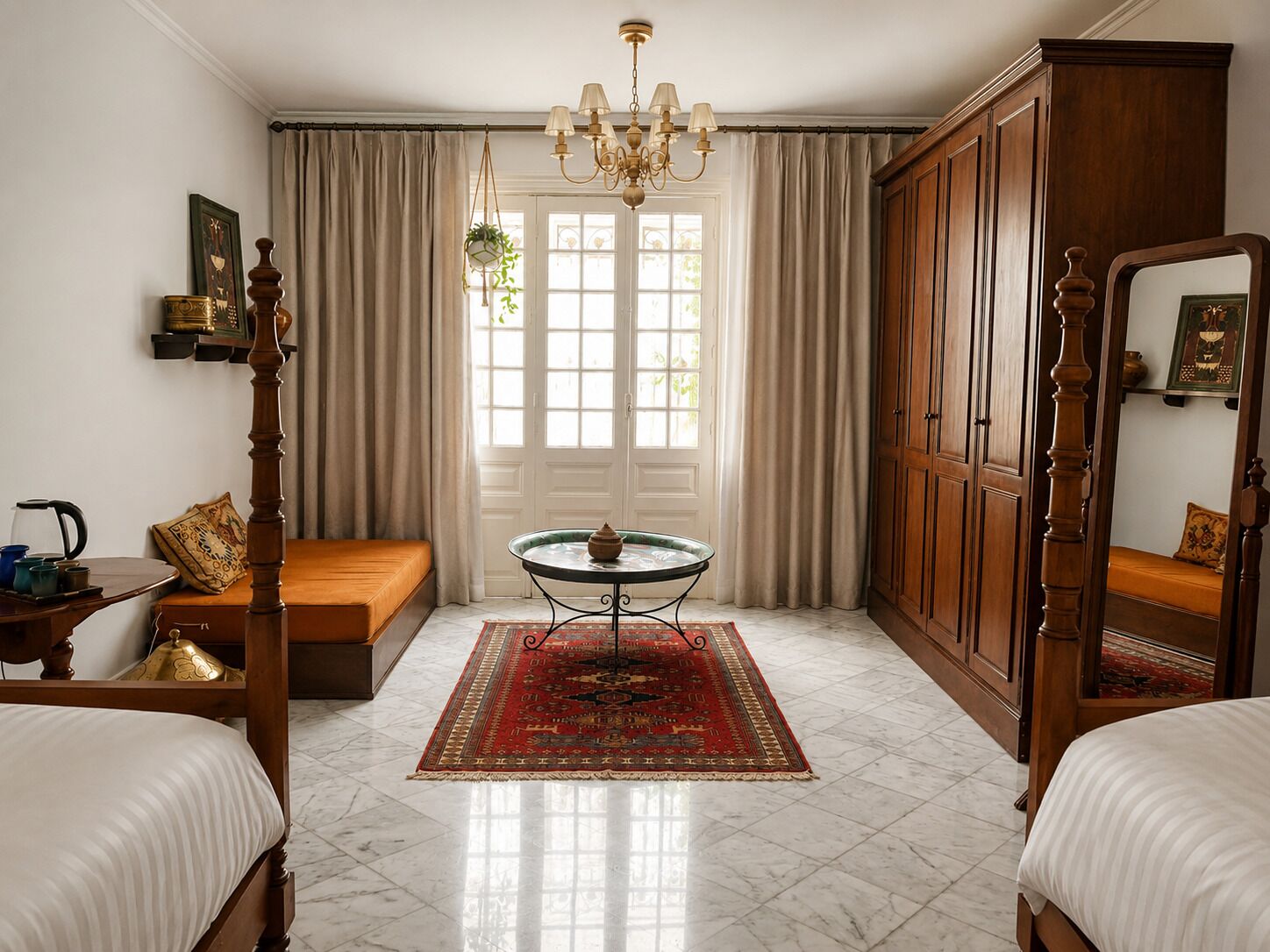 Habitació amb dos llits individuals Deluxe | Llençols de cotó egipci i roba de llit d'alta qualitat 