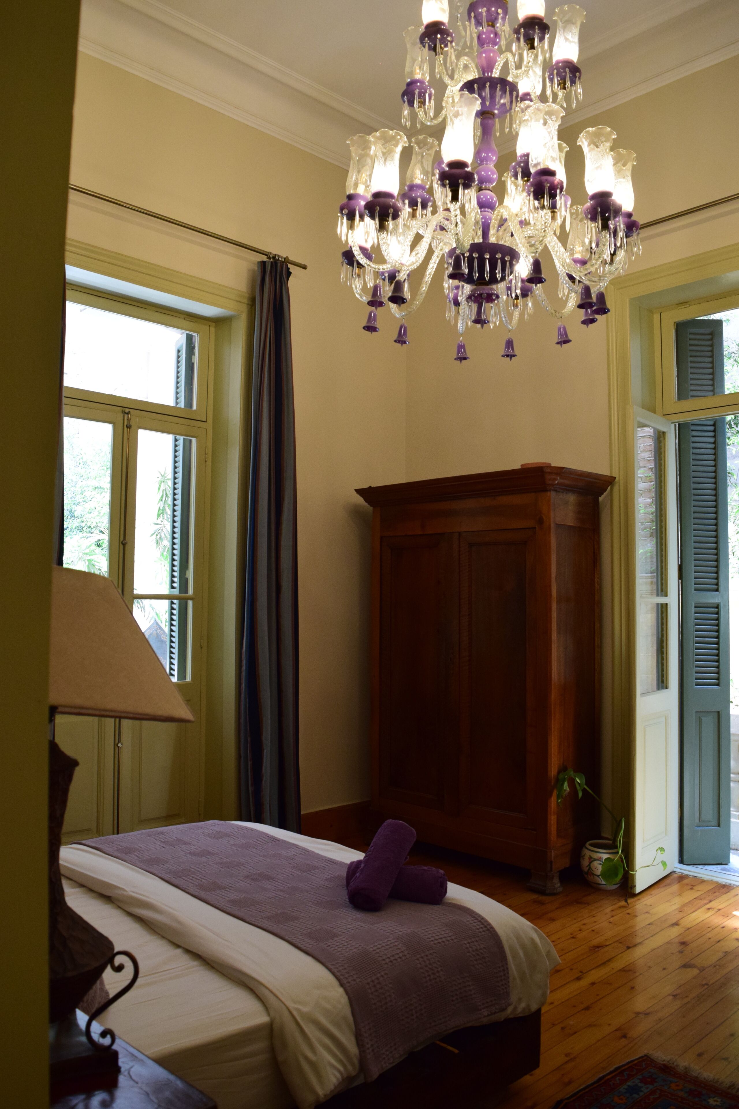 Violet | Cadar kapas Mesir, peralatan tempat tidur premium 