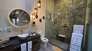 Departamento básico | Baño | Regadera, secadora de cabello, batas, toallas
