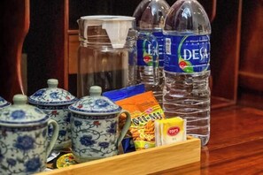 Enjoy a selection of beverages and snacks in your hotel room.