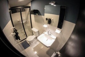 Shower, towels, soap