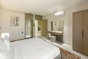 Family Apartment, City View | Free minibar, blackout drapes, iron/ironing board, free WiFi - Manazel Marez for Serviced Apartments (Madinah)
