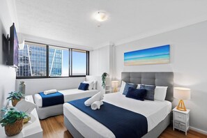 2 bedrooms, iron/ironing board, travel cot, WiFi