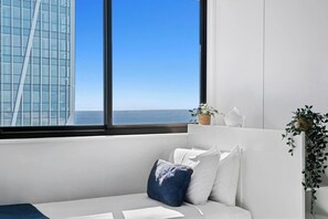 2 bedrooms, iron/ironing board, travel crib, WiFi