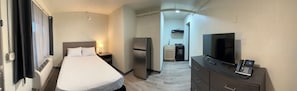Premier Studio Suite, 1 Double Bed, Non Smoking | Desk, laptop workspace, free WiFi, bed sheets - Studio City Suites, A Travelodge By Wyndham (Texarkana)