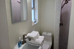 Shower, hair dryer