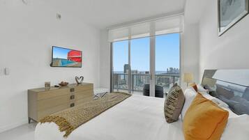 2 bedrooms, iron/ironing board, travel crib, WiFi
