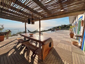 Deluxe Double Room, Sea View | Terrace/patio