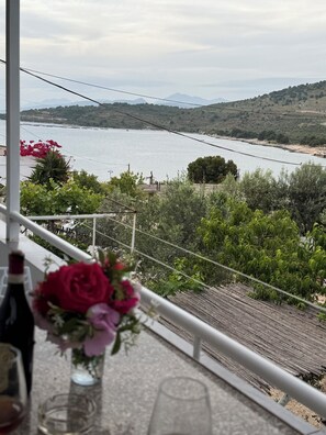 Uitzicht vanaf balkon