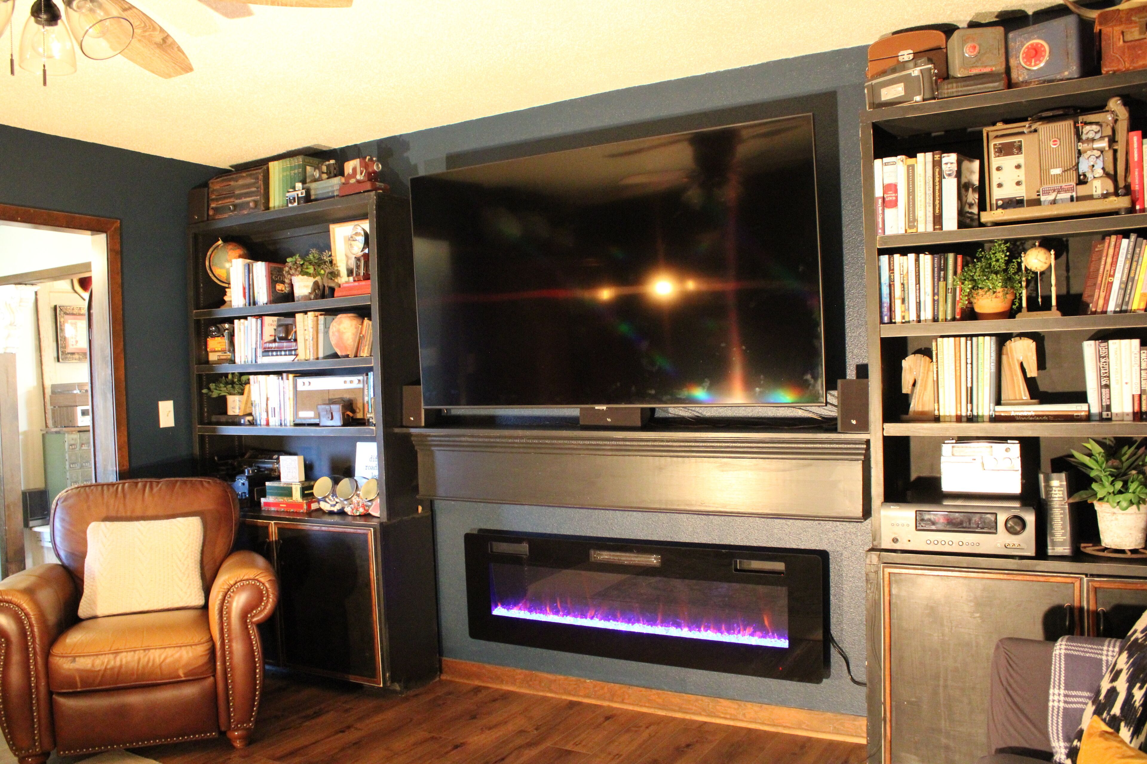 TV connectée, cheminée