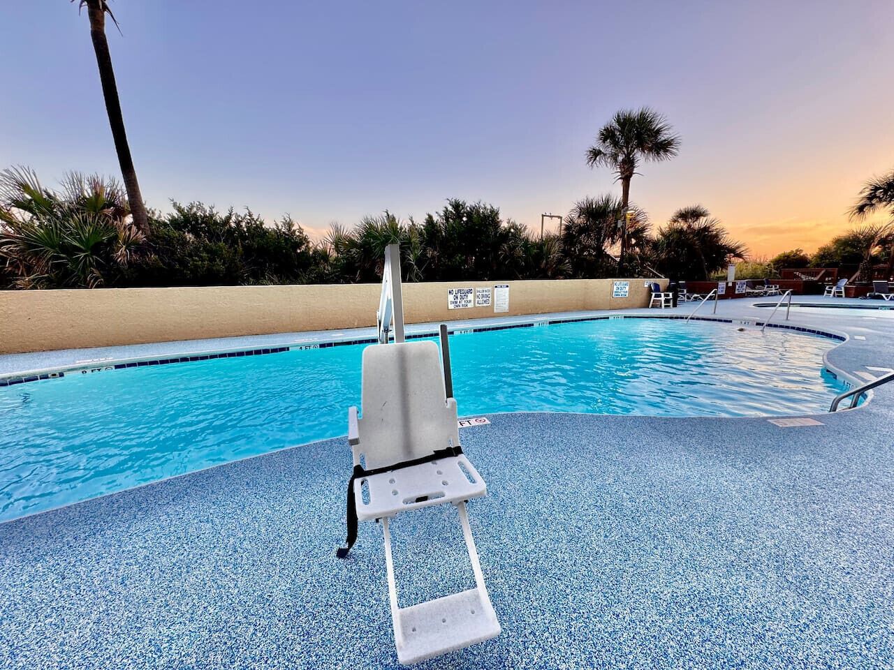 Indoor pool, a heated pool
