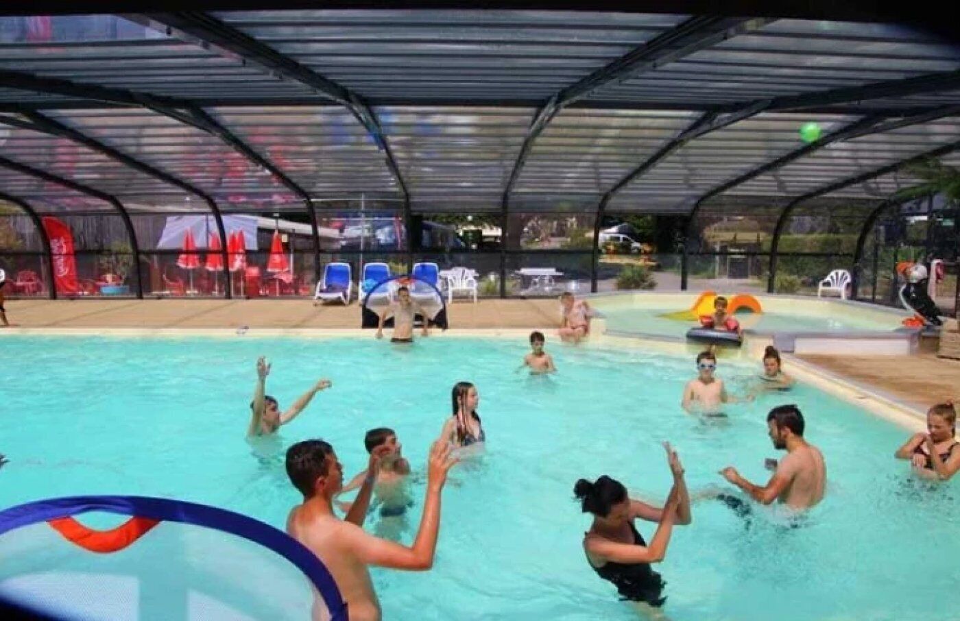 Indoor pool, a heated pool