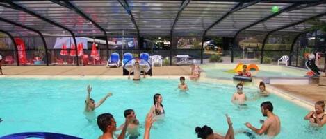 Indoor pool, a heated pool