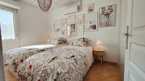 2 bedrooms, iron/ironing board, travel crib, free WiFi