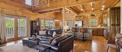 Smart TV, fireplace, video games