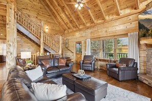 Smart TV, fireplace, video games