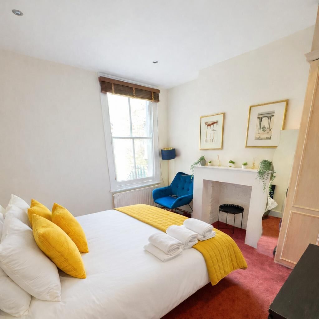 2 quartos, escrivaninha, ferros/tábuas de passar roupa