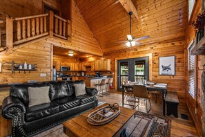 Smart TV, fireplace, video games