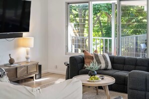 TV, fireplace, offices