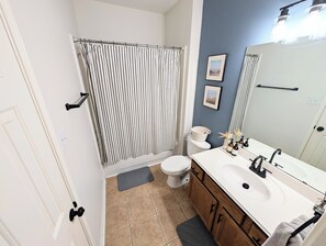 Towels, soap, toilet paper