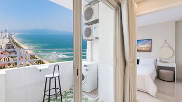 Family Apartment, 2 Bedrooms, Beach View | Balcony