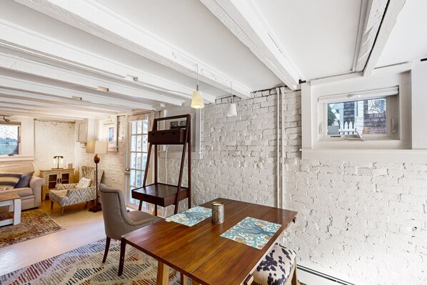 Dining - Modern & bright condo with patio, W/D, and central location near town & beach (Provincetown)