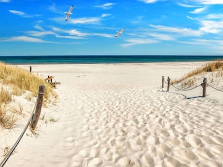 Beach. Haus Ostseesprung - Apartment Valentina on the ground floor with terrace and shared garden -