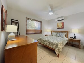 2 dormitorios, tabla de planchar con plancha, Internet y ropa de cama