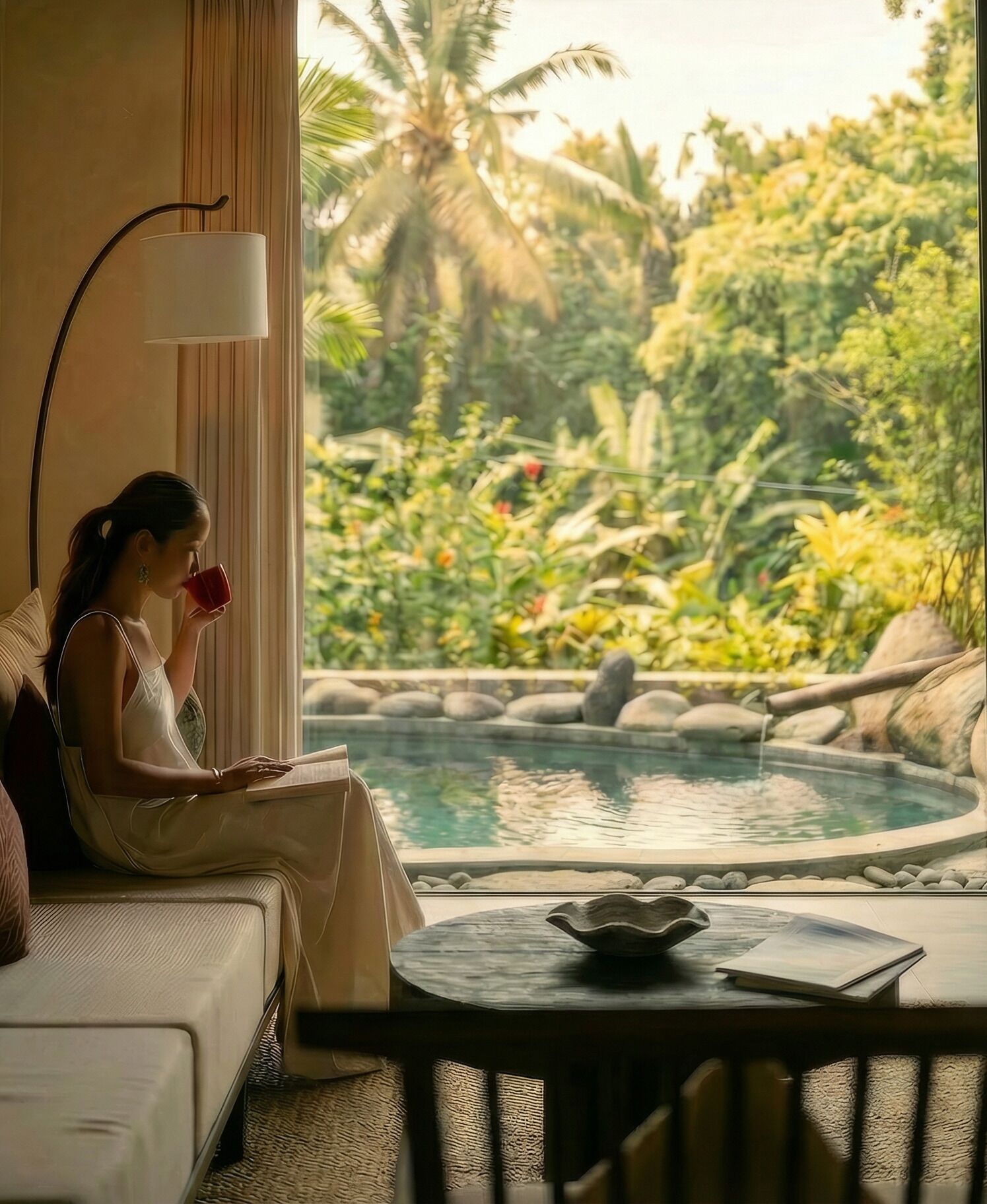 Vila Grand, 1 kamar tidur, balkon, pemandangan kolam renang | Kolam renang pribadi