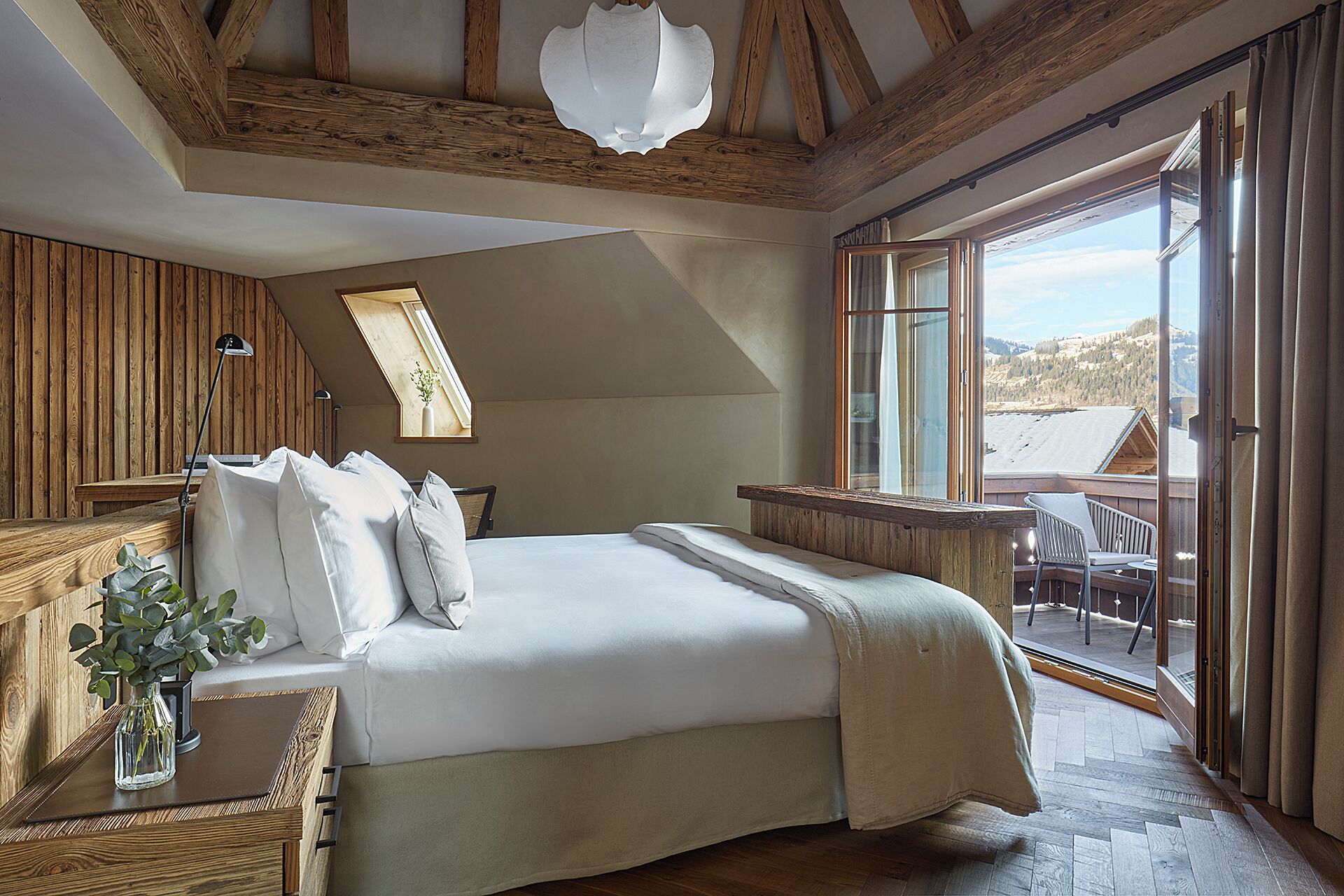 Suite Luxe, balcon, vue montagne