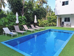Outdoor pool - Studio Apartment Rung Rueng 5 in Chaweng on Ko Samui Thailand for rent (Surat Thani)