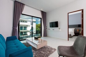 尊爵公寓, 陽台, 渡假村景觀 | 起居區