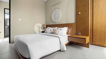 3 kamar tidur, setrika/meja setrika, Wi-Fi gratis, dan seprai linen