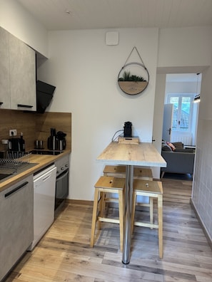 Fridge, microwave, oven, stovetop - Savoy-style getaway: modern apartment in the heart of Chambéry (Chambéry)