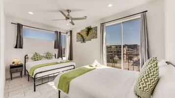 2 bedrooms, desk, iron/ironing board, WiFi